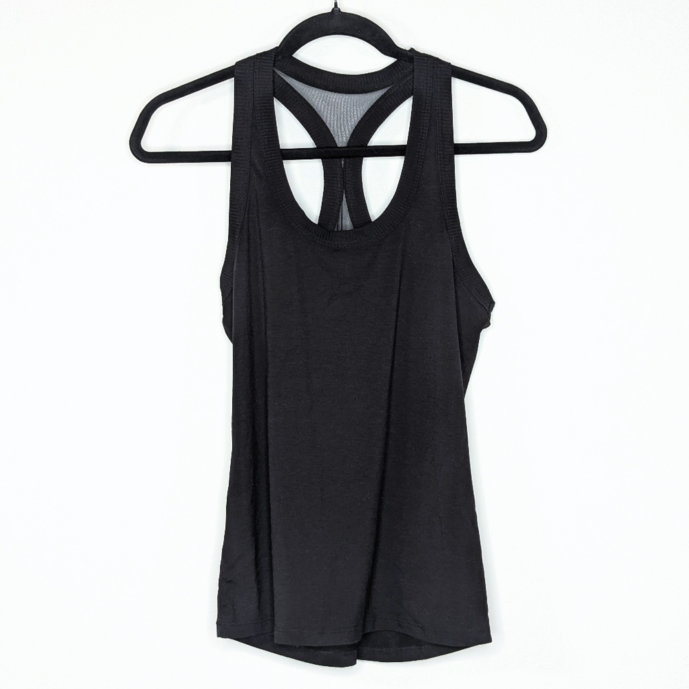 Lot of Two Athleta Racerback Tank Tops Black White XS - Picture 5 of 7